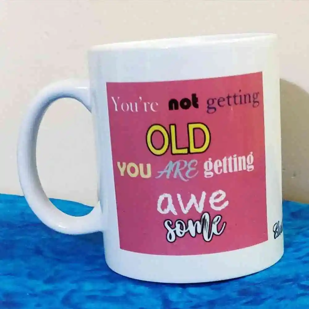 Personalized You are Getting Awesome Birthday Mug